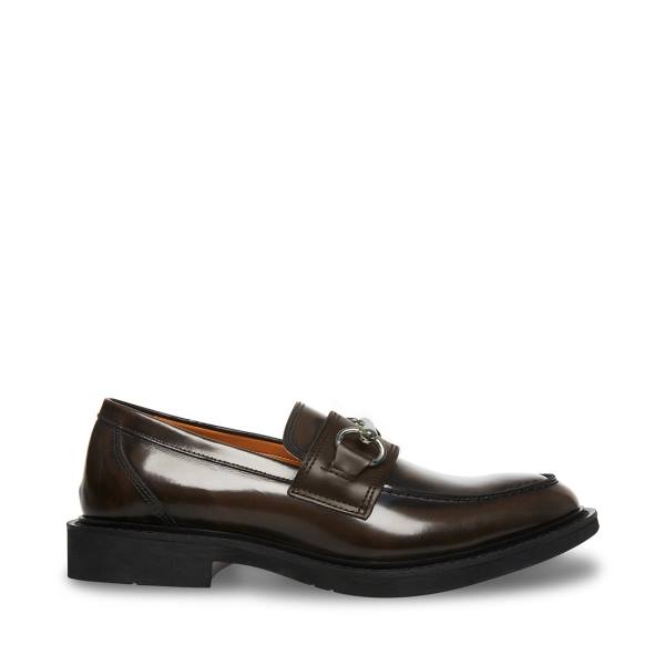 Loafers ανδρικα Steve Madden Barry δερματινα καφε | SM-107SE