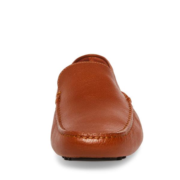 Loafers ανδρικα Steve Madden Bergamo Tan δερματινα καφε | SM-210DF