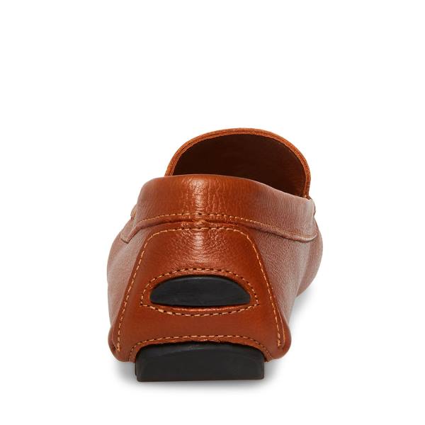 Loafers ανδρικα Steve Madden Bergamo Tan δερματινα καφε | SM-210DF