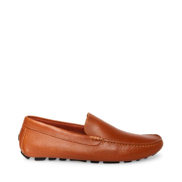 Loafers ανδρικα Steve Madden Bergamo Tan δερματινα καφε | SM-210DF