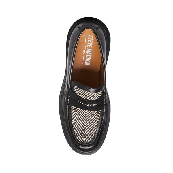 Loafers ανδρικα Steve Madden Charles Tweed μαυρα | SM-481AC