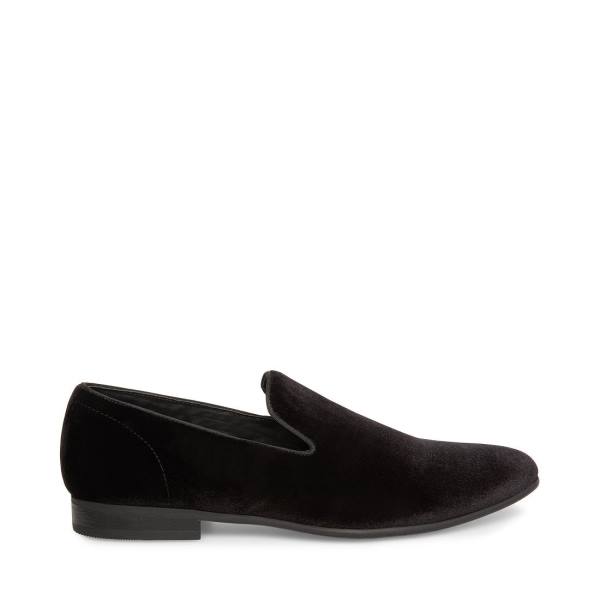 Loafers ανδρικα Steve Madden Laight Velvet μαυρα | SM-396EB