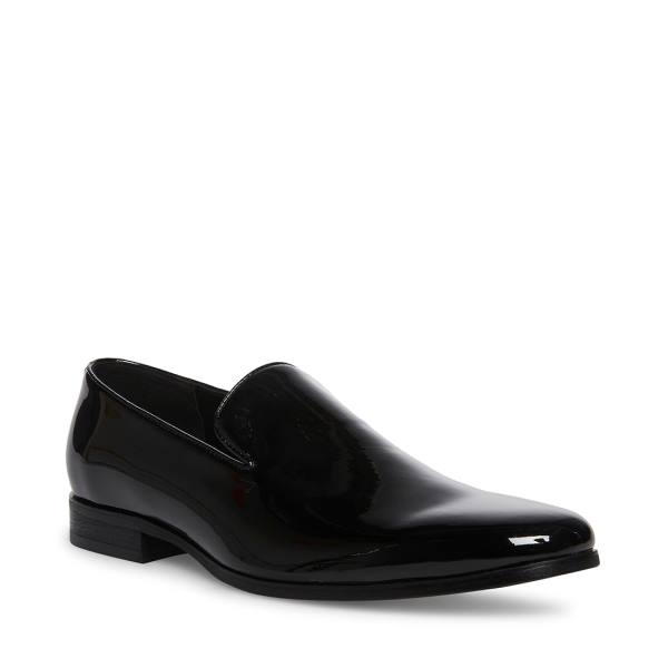 Loafers ανδρικα Steve Madden Parigi λουστρινι μαυρα | SM-473KT