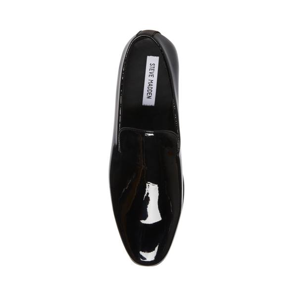 Loafers ανδρικα Steve Madden Parigi λουστρινι μαυρα | SM-473KT