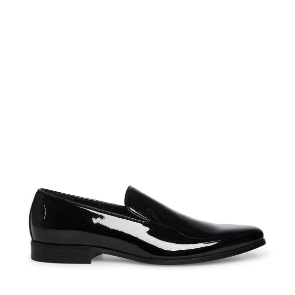 Loafers ανδρικα Steve Madden Parigi λουστρινι μαυρα | SM-473KT