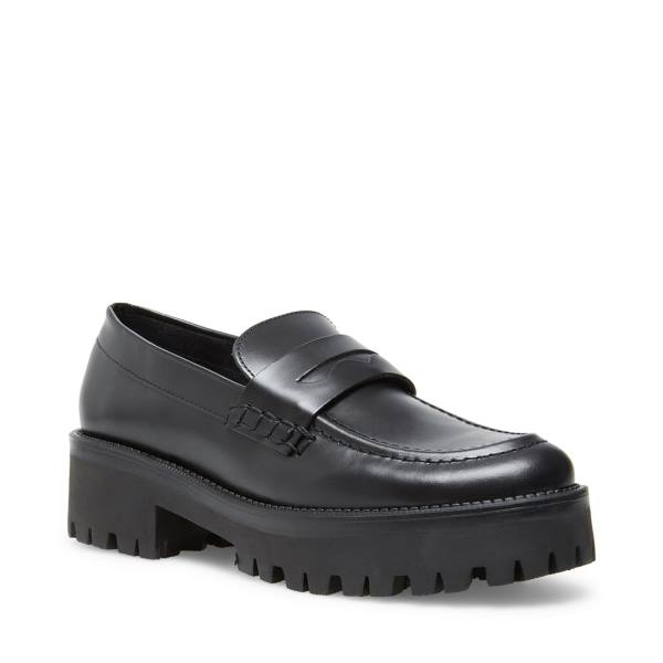 Loafers γυναικεια Steve Madden Crew Box μαυρα | SM-468SA