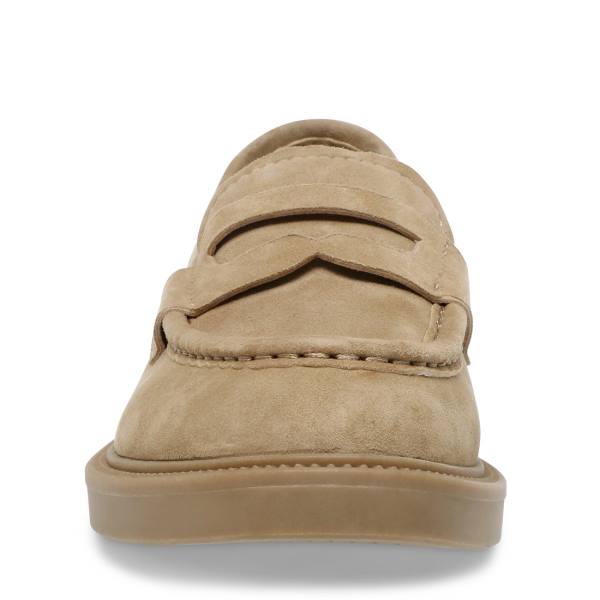 Loafers γυναικεια Steve Madden Kallen Sand σουετ καφε | SM-254FL