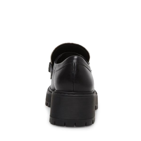 Loafers γυναικεια Steve Madden Malvern-c μαυρα ασπρα | SM-796QL