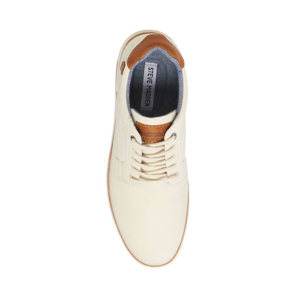 Αθλητικά Παπούτσια ανδρικα Steve Madden Tom Off-white ασπρα | SM-054SV