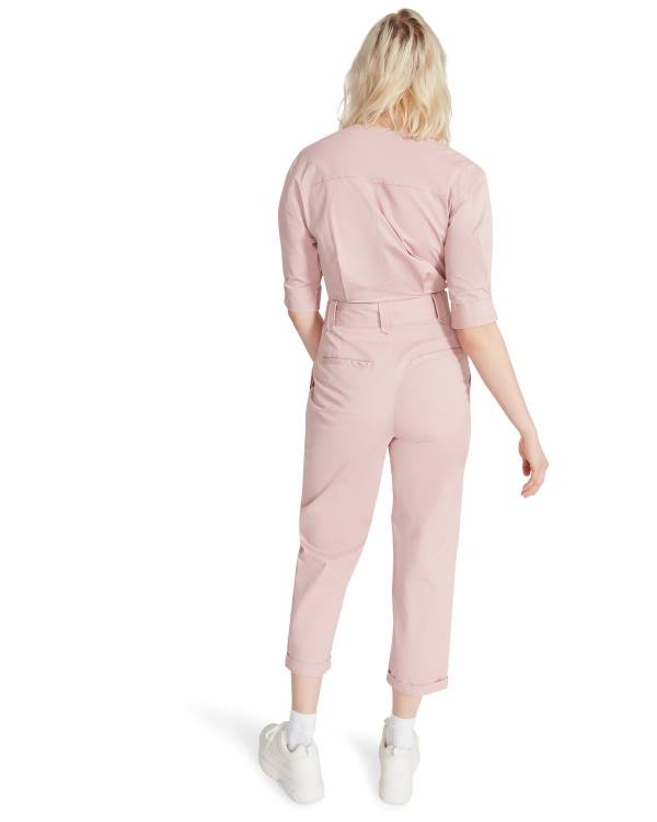 Αριστος γυναικεια Steve Madden Flying Private Jumpsuit ανοιχτο ροζ | SM-037QB