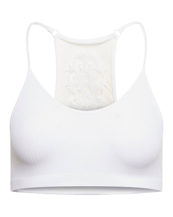 Αριστος γυναικεια Steve Madden The Ella Mesh Bralette ασπρα | SM-016ZK