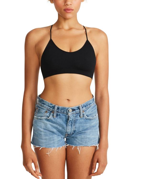 Αριστος γυναικεια Steve Madden The Ella Mesh Bralette μαυρα | SM-409TV