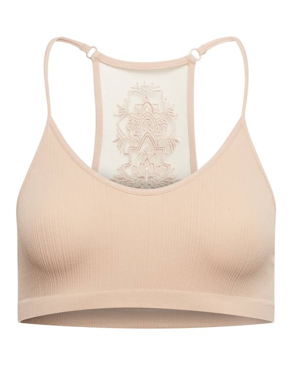 Αριστος γυναικεια Steve Madden The Ella Mesh Bralette Tan Plus καφε | SM-485RU