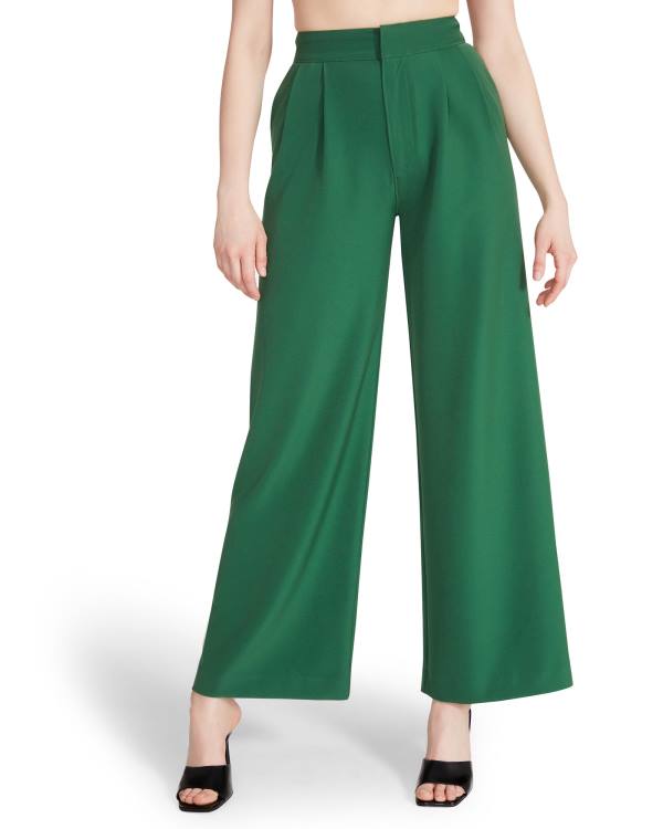 Παντελονια γυναικεια Steve Madden High Waisted Trouser πρασινο | SM-824VA