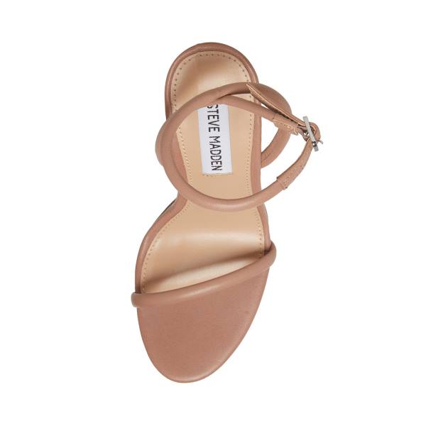 Τακούνια γυναικεια Steve Madden Becky Tan δερματινα Heel καφε | SM-047RW