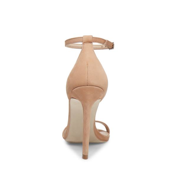 Τακούνια γυναικεια Steve Madden Brandie Camel Nubuck Heel καφε | SM-539WP