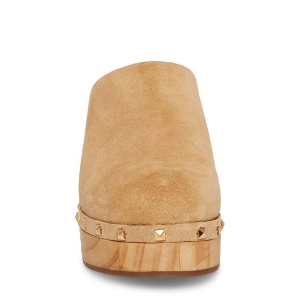 Τακούνια γυναικεια Steve Madden Bushwick Taupe σουετ Heel γκρι καφε | SM-641AT