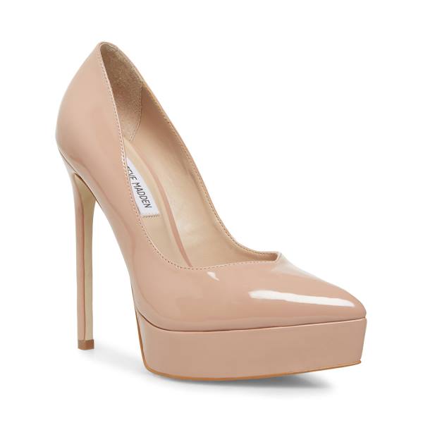 Τακούνια γυναικεια Steve Madden Luxury Blush λουστρινι Heel σκούρο ροζ | SM-891XU