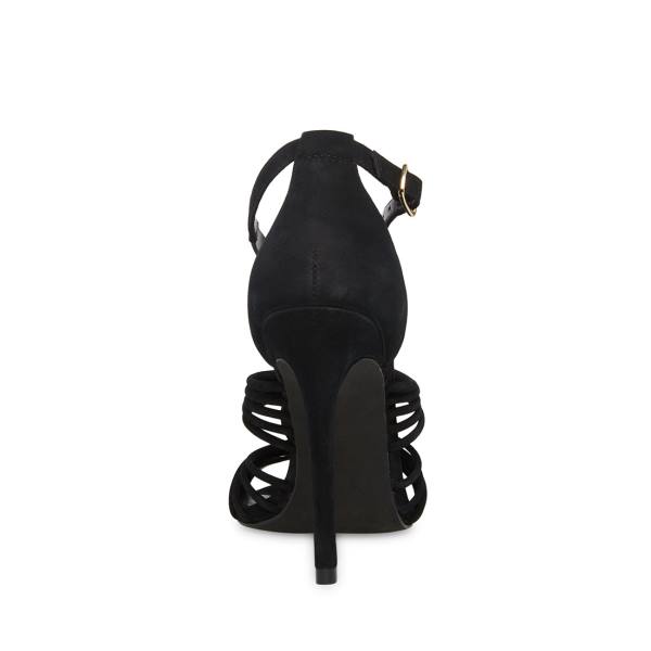 Τακούνια γυναικεια Steve Madden Lydia Nubuck Heel μαυρα | SM-305BL