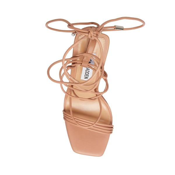 Τακούνια γυναικεια Steve Madden Manzie Tan Heel καφε | SM-860GW