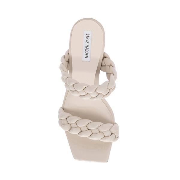 Τακούνια γυναικεια Steve Madden Paxton Ivory Heel ασπρα | SM-923ER