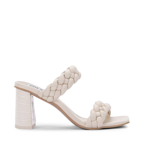 Τακούνια γυναικεια Steve Madden Paxton Ivory Heel ασπρα | SM-923ER