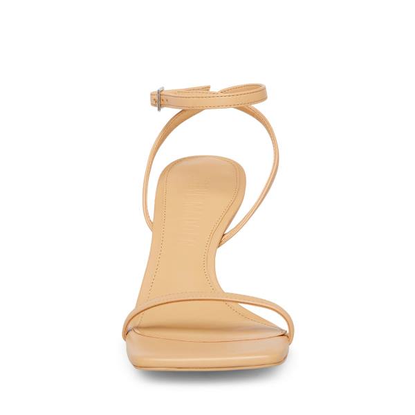 Τακούνια γυναικεια Steve Madden Rosie Tan Heel καφε | SM-869QT