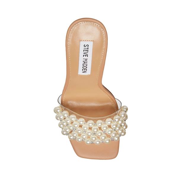 Τακούνια γυναικεια Steve Madden Sift Natural Heel Μπεζ | SM-241WT