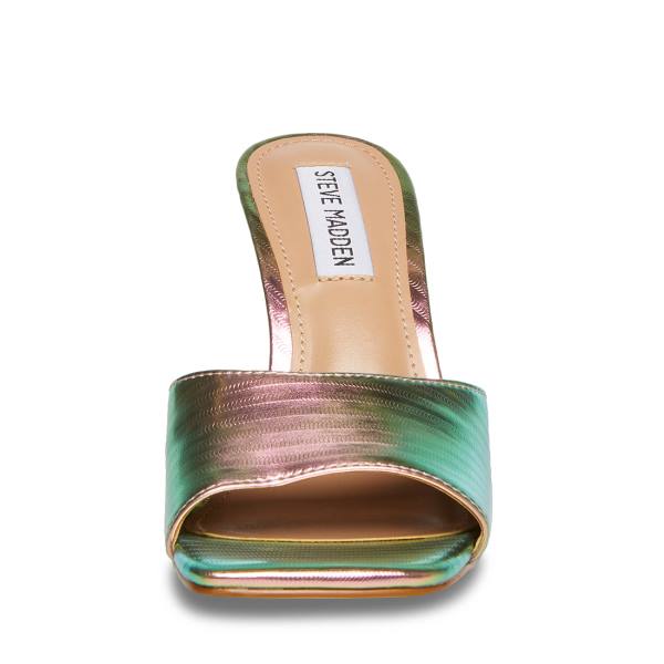 Τακούνια γυναικεια Steve Madden Signal Metallic Heel μεταλλικός Πολύχρωμο | SM-186NG