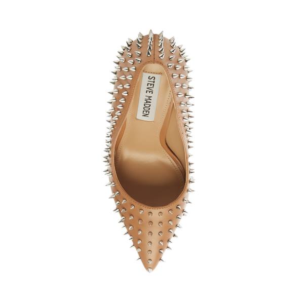 Τακούνια γυναικεια Steve Madden Vala-s Tan Heel Μπεζ | SM-283PX