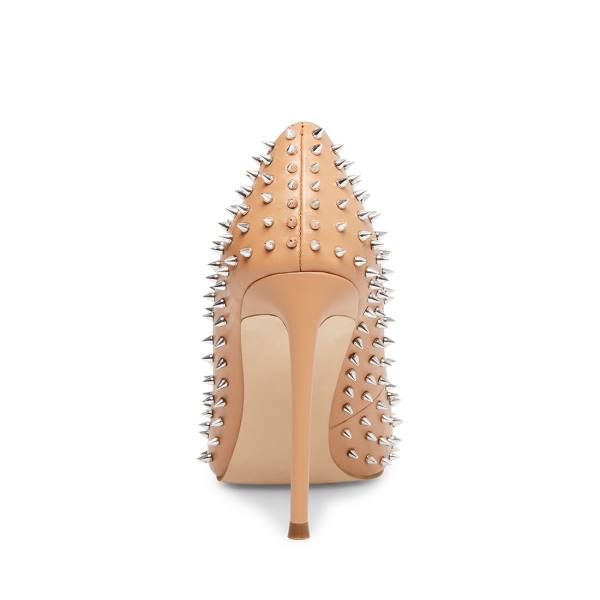 Τακούνια γυναικεια Steve Madden Vala-s Tan Heel Μπεζ | SM-283PX