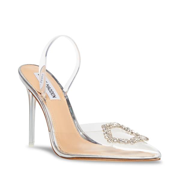 Τακούνια γυναικεια Steve Madden Vionnet Heel Clear | SM-762HN