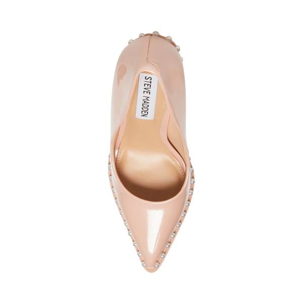 Τακούνια γυναικεια Steve Madden Vyper-p Blush λουστρινι Heel ροζ | SM-536WB