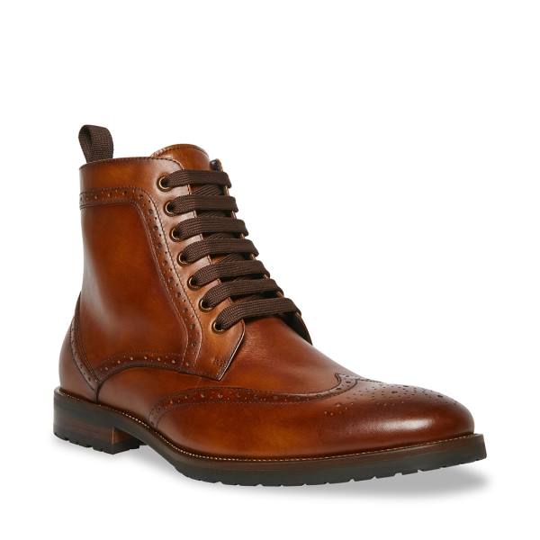 αρβυλα ανδρικα Steve Madden Tilman Tan δερματινα καφε | SM-084JX