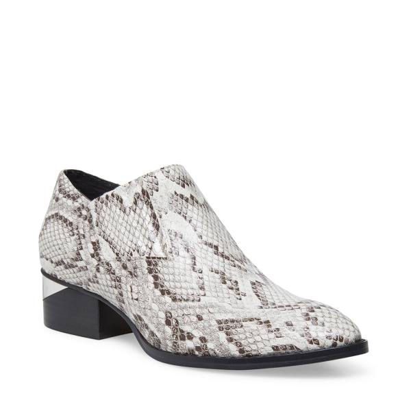 αρβυλα γυναικεια Steve Madden Barnett Snake μαυρα ασπρα Snakeskin | SM-310MU