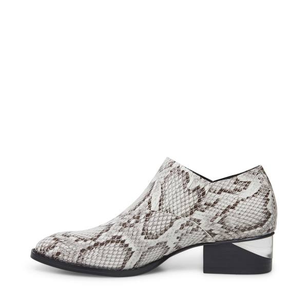 αρβυλα γυναικεια Steve Madden Barnett Snake μαυρα ασπρα Snakeskin | SM-310MU