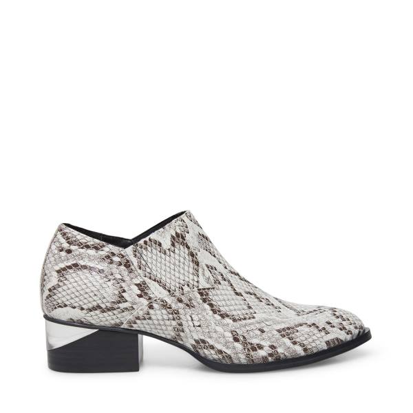 αρβυλα γυναικεια Steve Madden Barnett Snake μαυρα ασπρα Snakeskin | SM-310MU