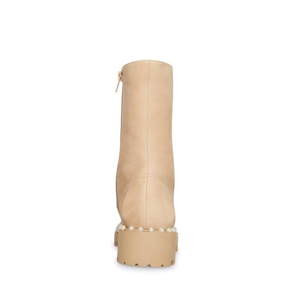 αρβυλα γυναικεια Steve Madden Conrad Bone Nubuck Μπεζ | SM-594MF