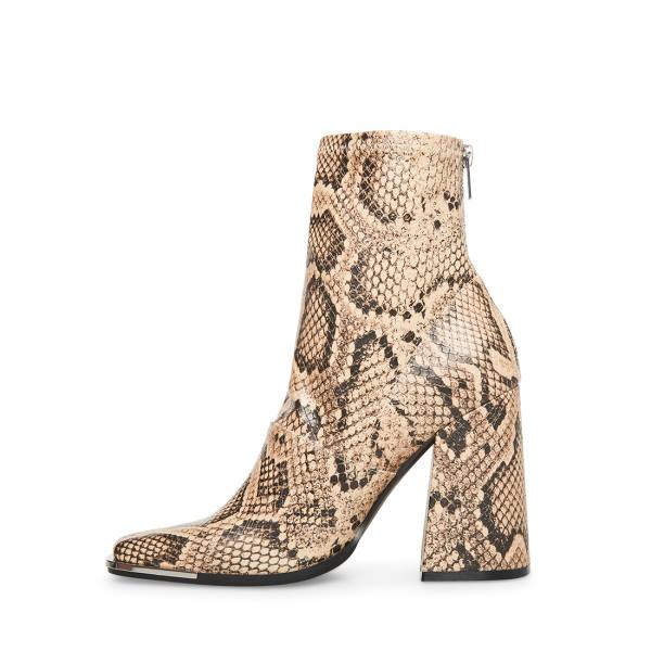 αρβυλα γυναικεια Steve Madden Excess Natural Snake Μπεζ Snakeskin | SM-189CL