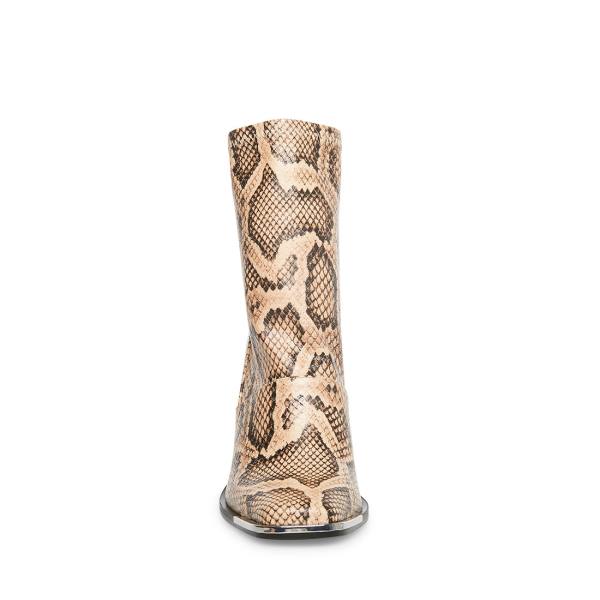 αρβυλα γυναικεια Steve Madden Excess Natural Snake Μπεζ Snakeskin | SM-189CL