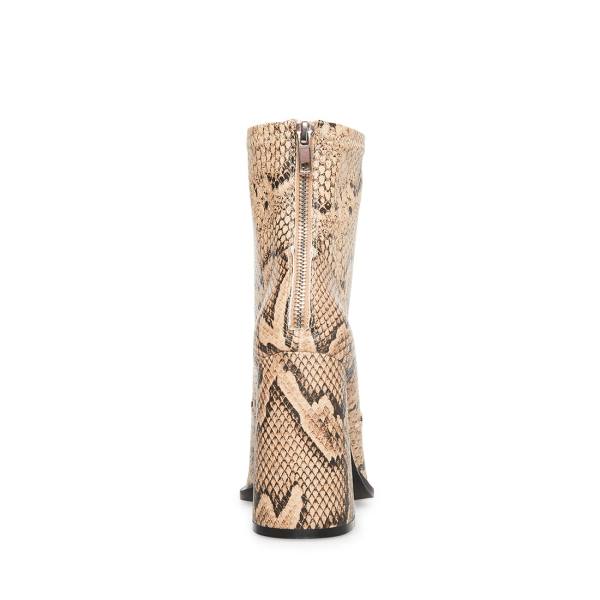 αρβυλα γυναικεια Steve Madden Excess Natural Snake Μπεζ Snakeskin | SM-189CL