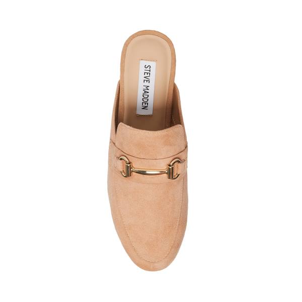 παπουτσια μπαλαρινεσ γυναικεια Steve Madden Kandi Camel σουετ καφε | SM-340CY