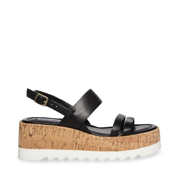 σανδαλια γυναικεια Steve Madden Athena δερματινα μαυρα | SM-859PA