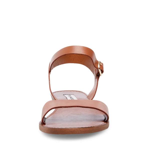 σανδαλια γυναικεια Steve Madden Donddi Tan δερματινα καφε | SM-586KN