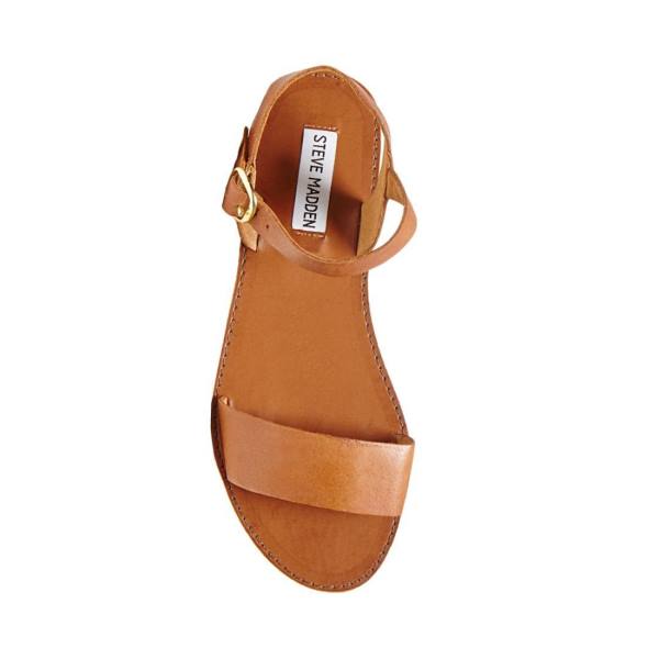 σανδαλια γυναικεια Steve Madden Donddi Tan δερματινα καφε | SM-586KN