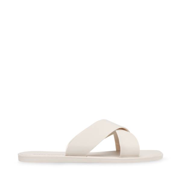 σανδαλια γυναικεια Steve Madden Horizon Off-white ασπρα | SM-960CR