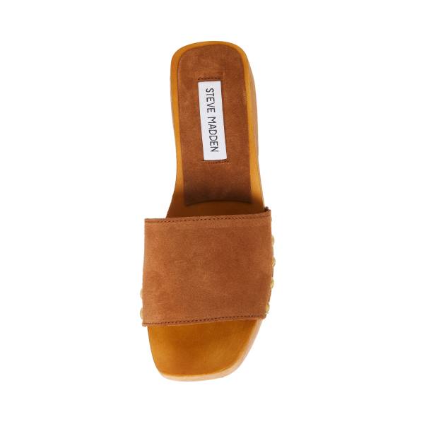 σανδαλια γυναικεια Steve Madden Izzy σουετ καφε | SM-637CV