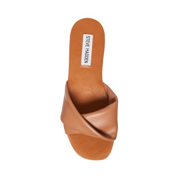 σανδαλια γυναικεια Steve Madden Kendria Tan καφε | SM-420HU