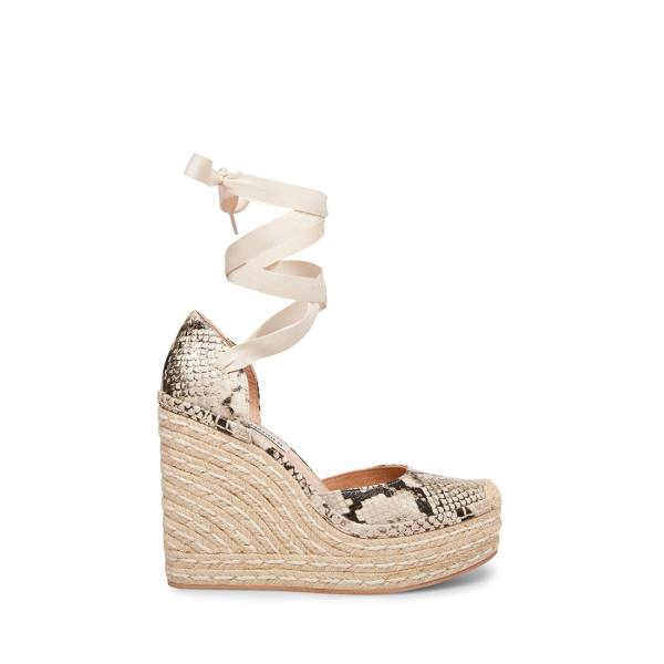 σανδαλια γυναικεια Steve Madden Lani Snake χρυσο χρωμα Snakeskin | SM-072QH