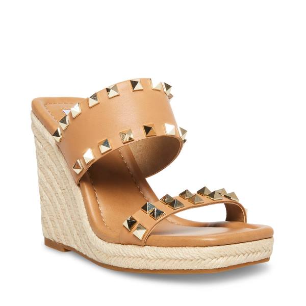 σανδαλια γυναικεια Steve Madden Mackie-s Tan καφε Πολύχρωμο | SM-918DW